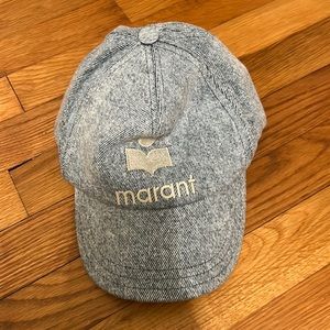 Isabel marant denim Tyron logo baseball hat / cap